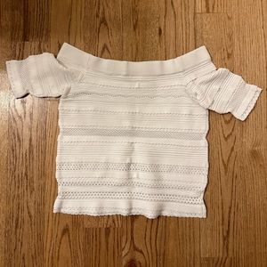 Club Monaco off the shoulder shirt